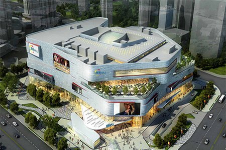 城市綜合體-青島凱德MALL新都心、奧克斯廣場、濱州喜悅城